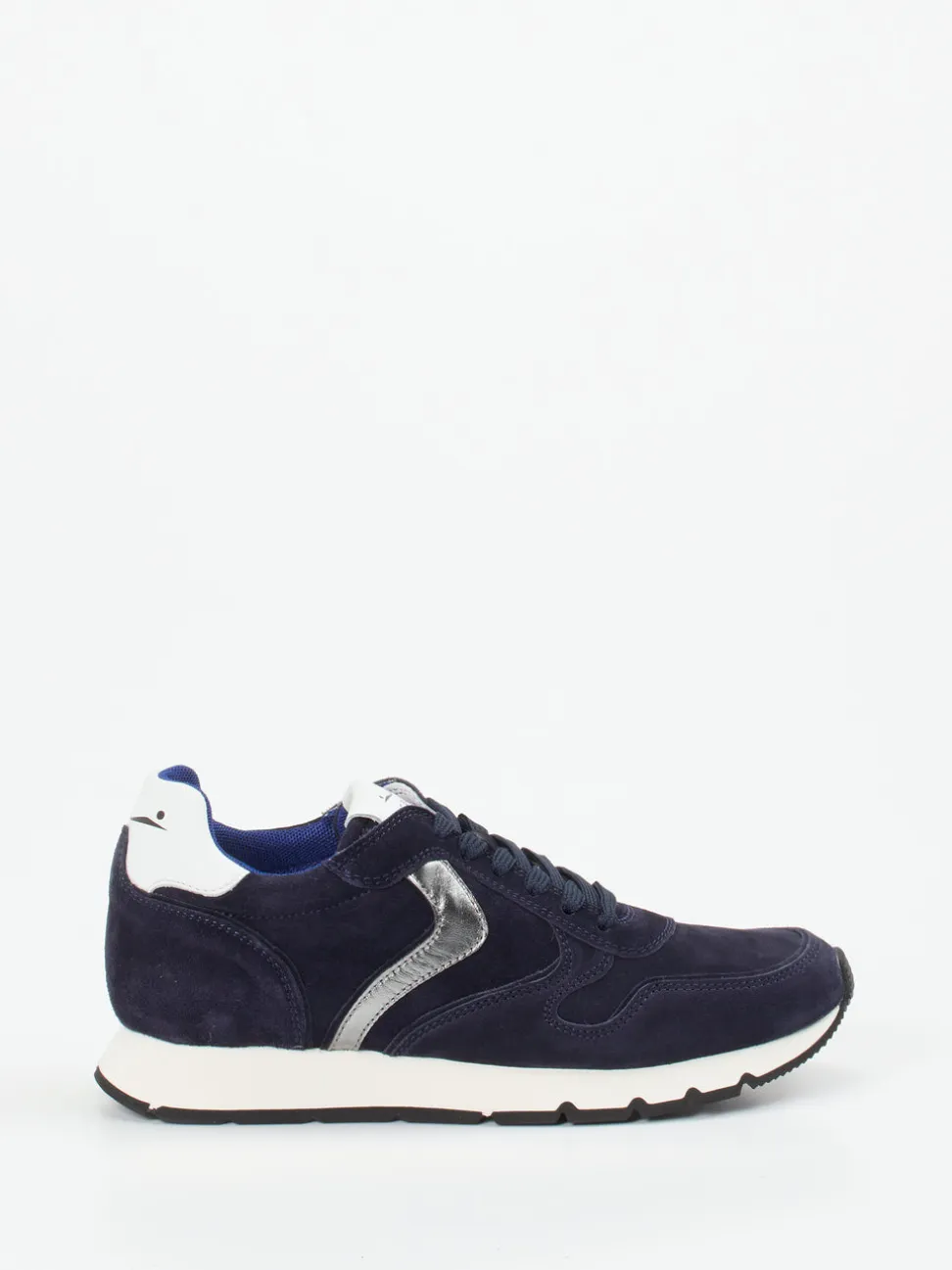 Voile Blanche – Sneaker aus Veloursleder Dunkelblau
