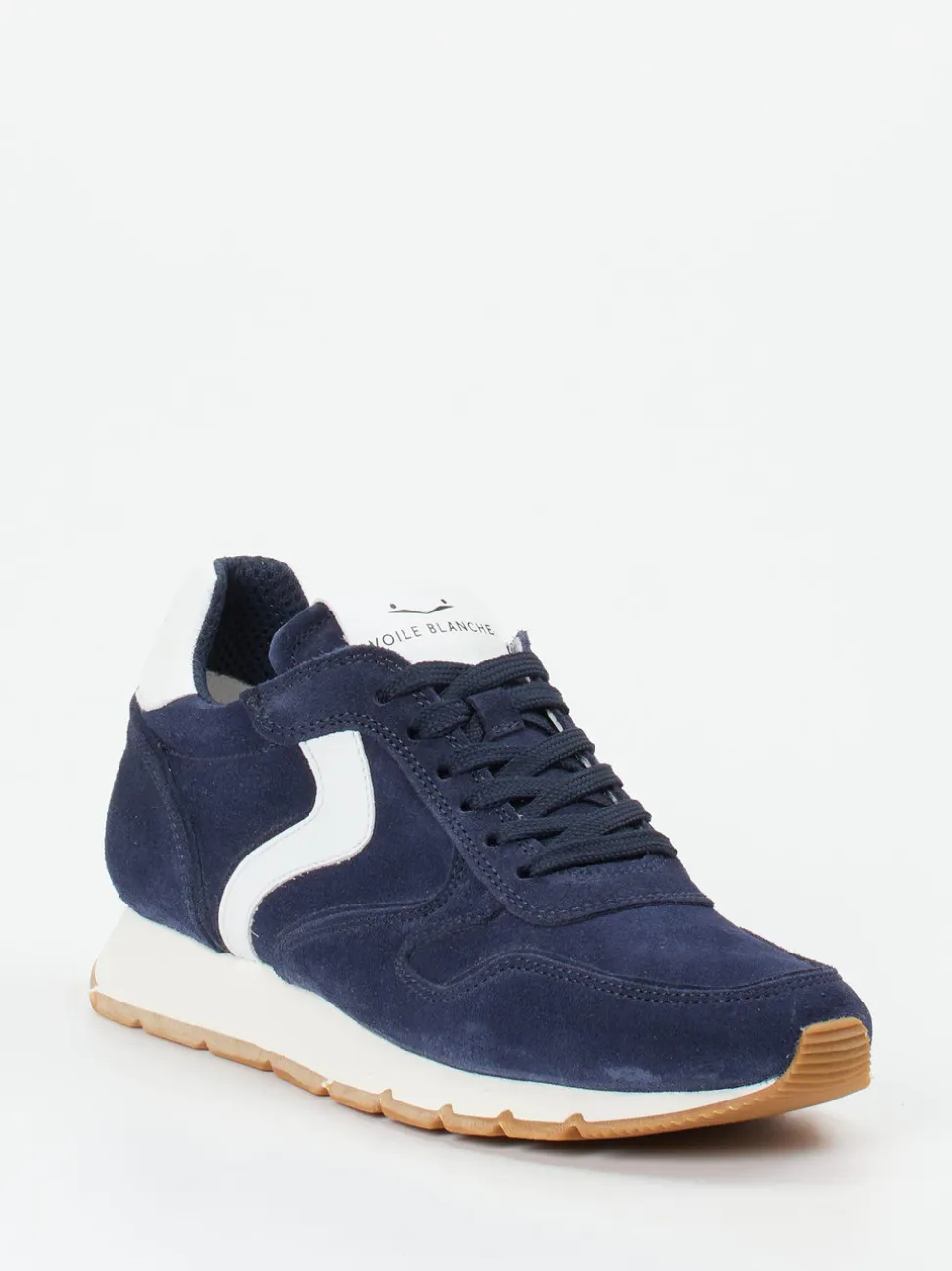 Voile Blanche – Sneaker aus Veloursleder Dunkelblau
