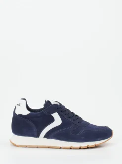 Voile Blanche – Sneaker aus Veloursleder Dunkelblau