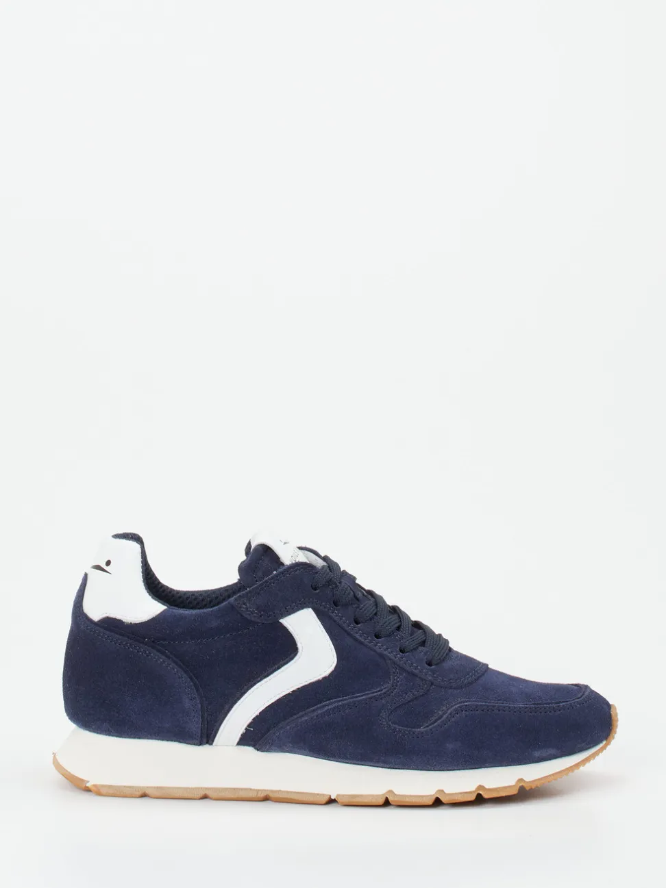 Voile Blanche – Sneaker aus Veloursleder Dunkelblau