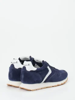 Voile Blanche – Sneaker aus Veloursleder Dunkelblau