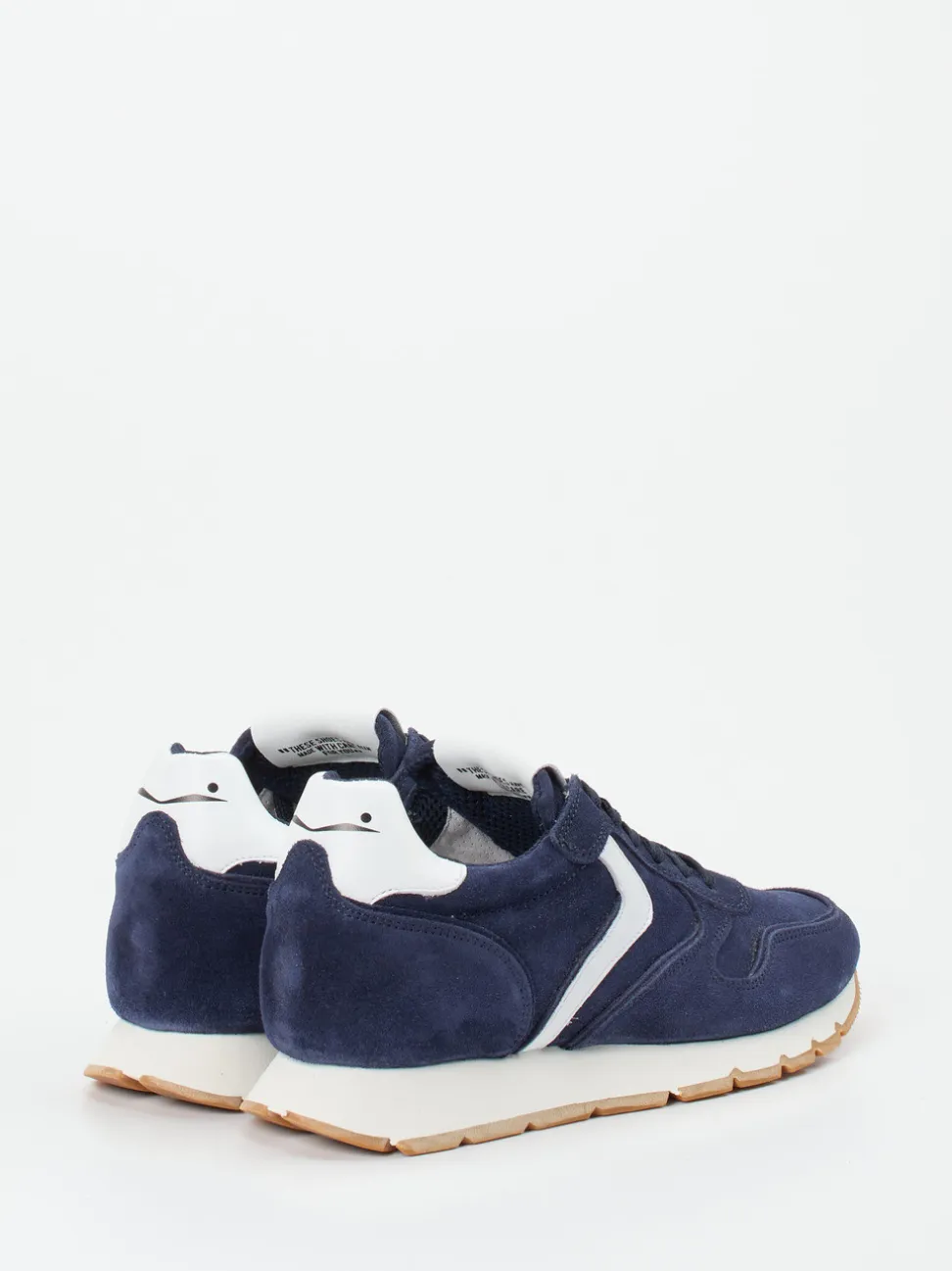 Voile Blanche – Sneaker aus Veloursleder Dunkelblau