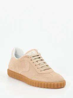 Voile Blanche – Sneaker aus Veloursleder Beige