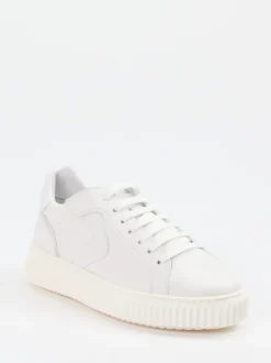 Voile Blanche – Sneaker aus Lammleder Offwhite
