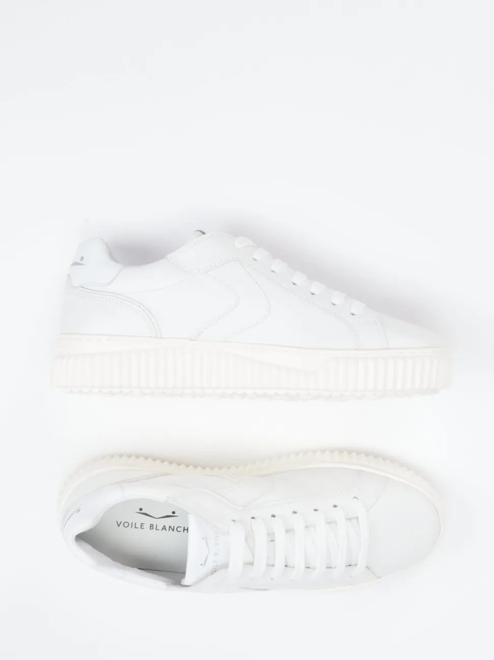 Voile Blanche – Sneaker aus Lammleder Offwhite