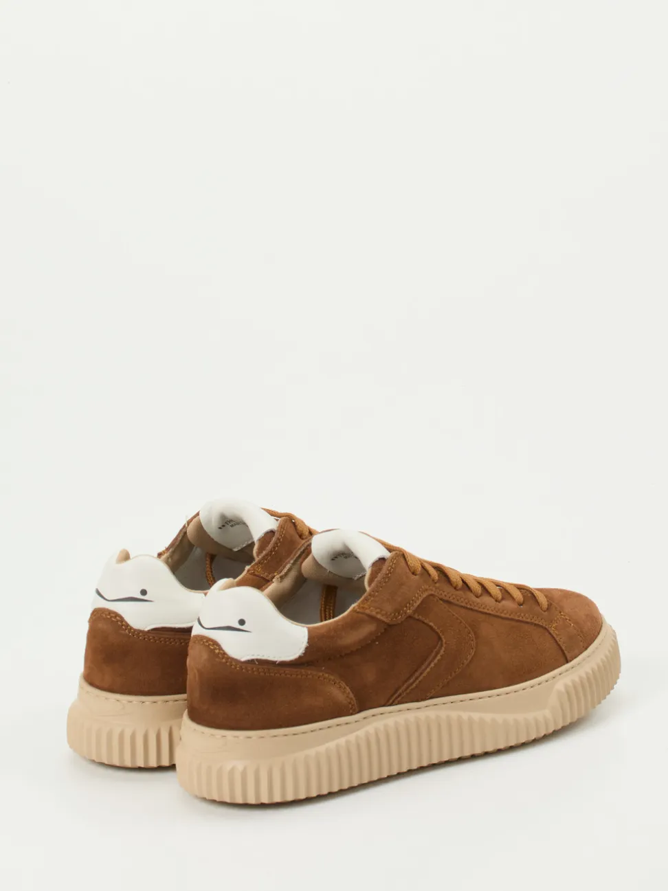 Voile Blanche – Sneaker aus Veloursleder cognacbraun