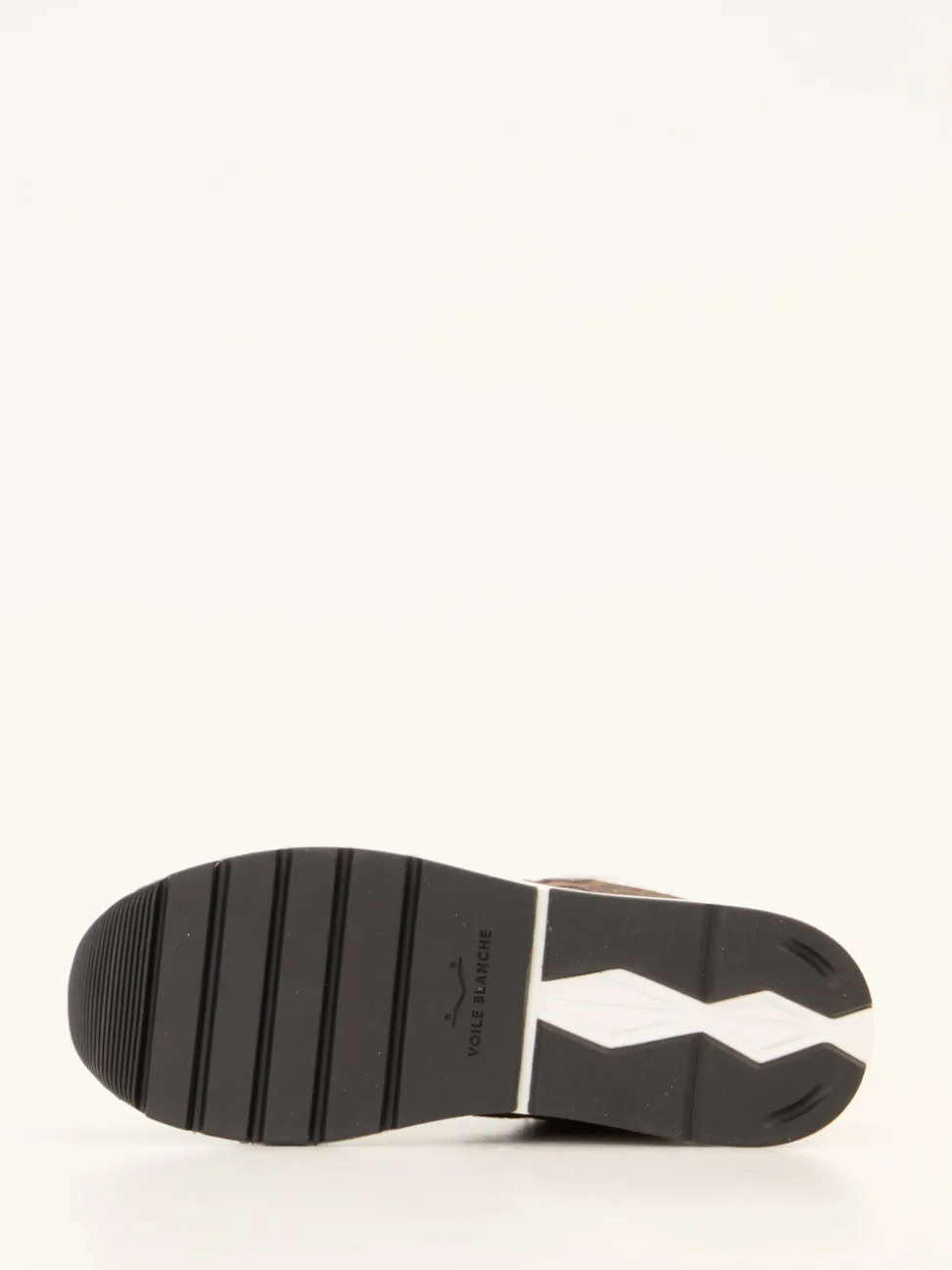Voile Blanche – Sneaker aus Veloursleder schlammgrau