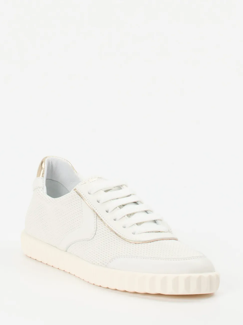Voile Blanche – Sneaker aus Lammleder in Offwhite