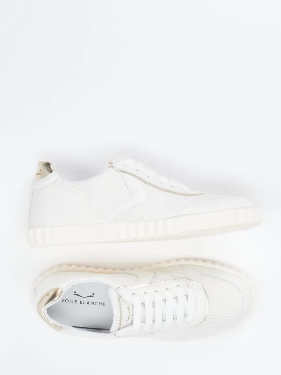 Voile Blanche – Sneaker aus Lammleder in Offwhite