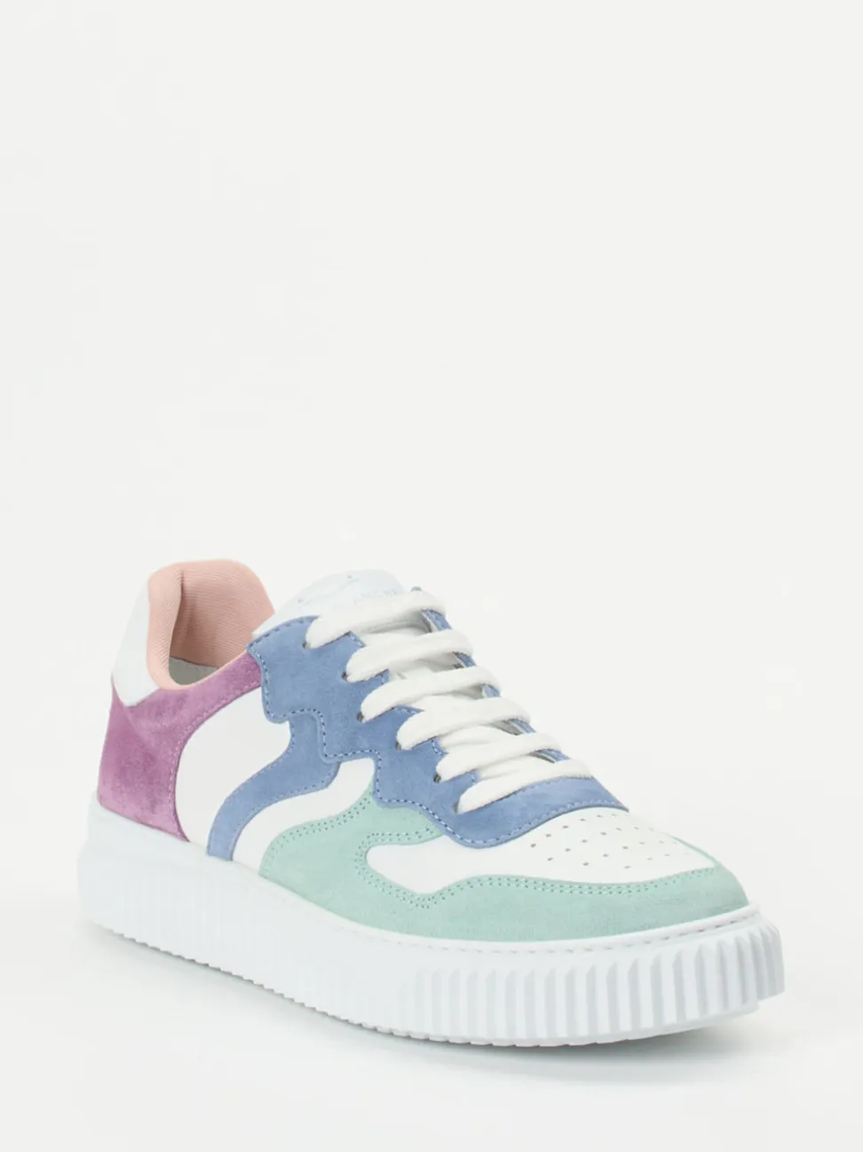 Voile Blanche – Sneaker aus Veloursleder in Pastell