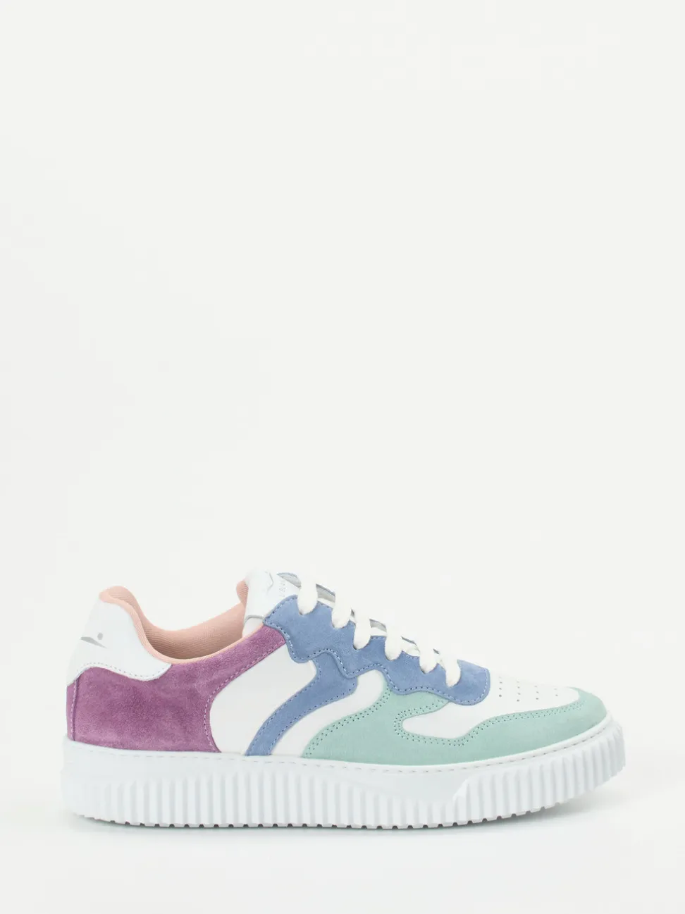 Voile Blanche – Sneaker aus Veloursleder in Pastell