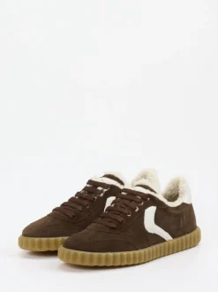 Voile Blanche – Sneaker aus Veloursleder braun