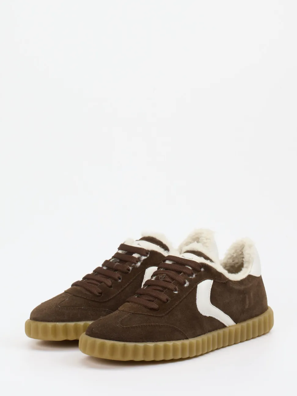 Voile Blanche – Sneaker aus Veloursleder braun