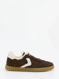 Voile Blanche – Sneaker aus Veloursleder braun