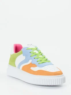 Voile Blanche – Sneaker aus Velours- und Glattleder Multicolor