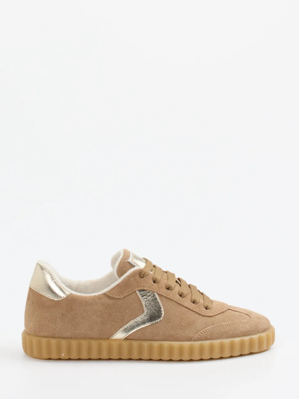 Voile Blanche – Sneaker aus Veloursleder mit Metallic