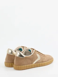 Voile Blanche – Sneaker aus Veloursleder mit Metallic