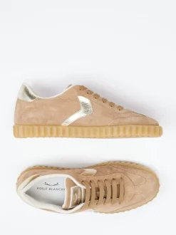 Voile Blanche – Sneaker aus Veloursleder mit Metallic