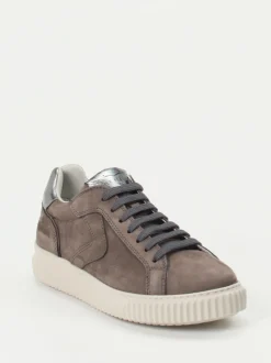 Voile Blanche – Sneaker aus Nubukleder in Grau