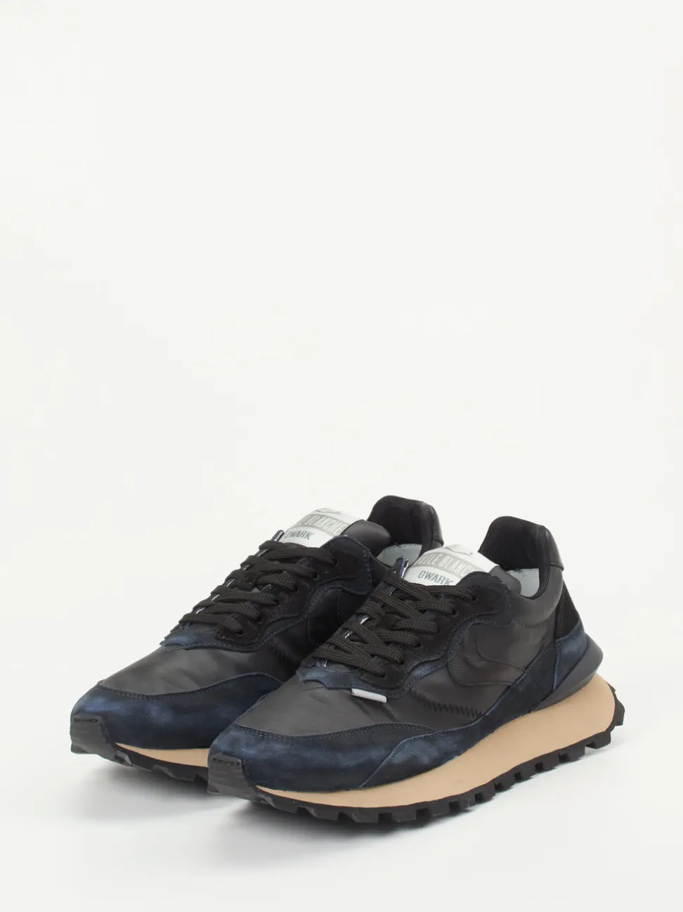 Voile Blanche – Sneaker aus Veloursleder und Textil Blau