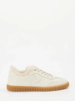 Voile Blanche – Sneaker aus Kalbleder cremeweiß