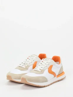 Voile Blanche – Sneaker aus Veloursleder weiß