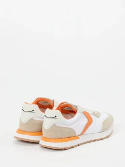 Voile Blanche – Sneaker aus Veloursleder weiß