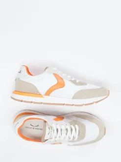 Voile Blanche – Sneaker aus Veloursleder weiß