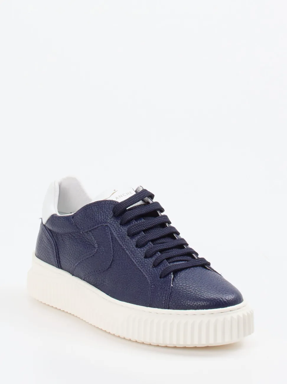 Voile Blanche – Sneaker aus Lammleder in Navy