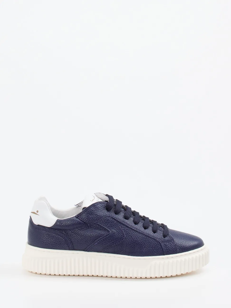 Voile Blanche – Sneaker aus Lammleder in Navy