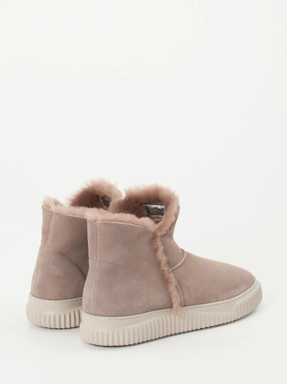 Voile Blanche – Stiefeletten aus Veloursleder altrosa