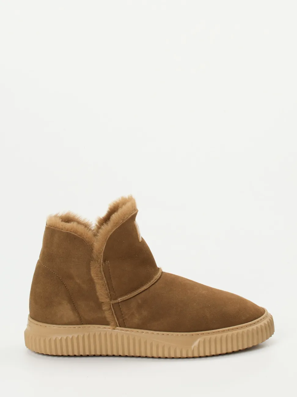 Voile Blanche – Stiefeletten aus Veloursleder karamellbraun