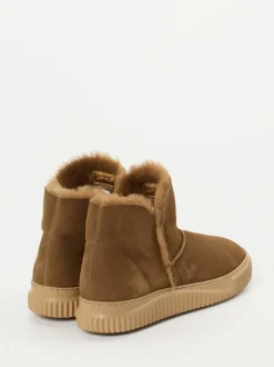 Voile Blanche – Stiefeletten aus Veloursleder karamellbraun