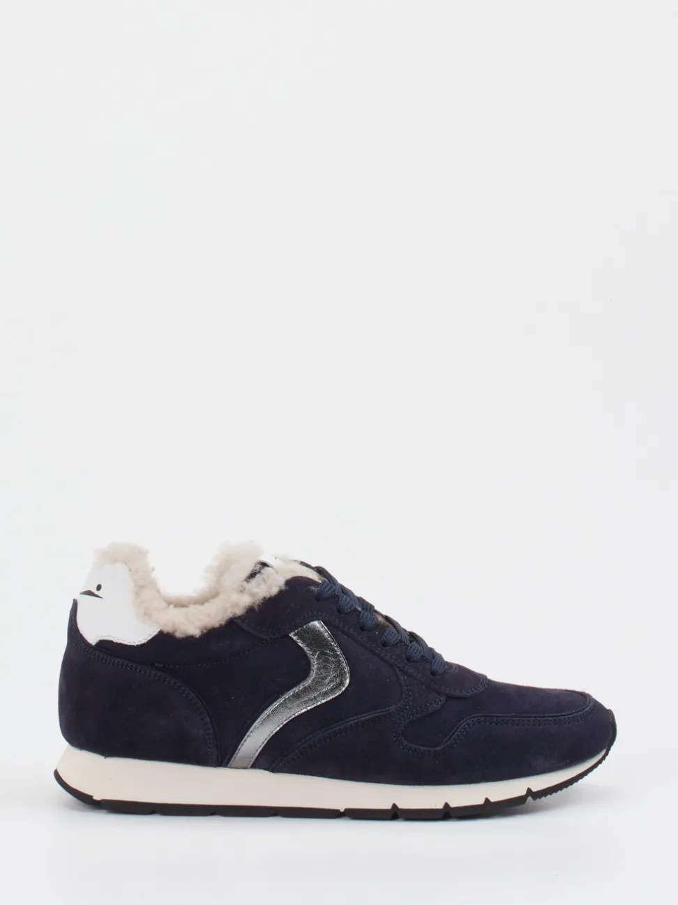 Voile Blanche – Winter-Sneaker aus Veloursleder Dunkelblau