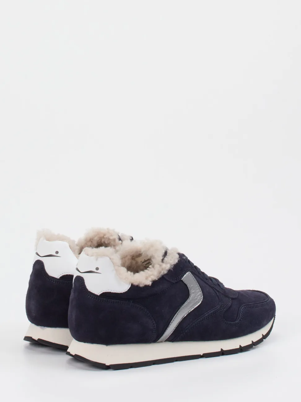 Voile Blanche – Winter-Sneaker aus Veloursleder Dunkelblau