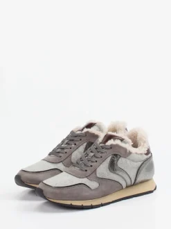 Voile Blanche – Winter-Sneaker aus Veloursleder grau