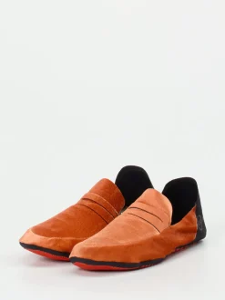 Wai – Loafer aus Textil in Kupferorange