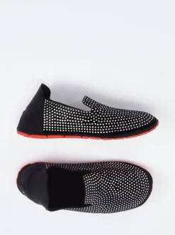 Wai – Slip-On Sneaker aus Textil mit Strassbesatz