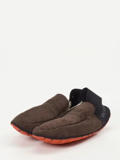 Wai – Slipper aus Synthetik in Schokobraun
