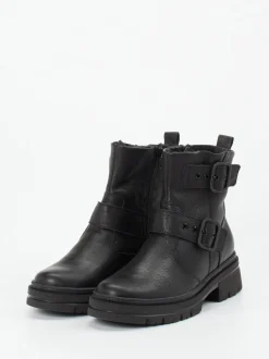 Waldläufer – Biker-Stiefelette aus Kalbleder schwarz