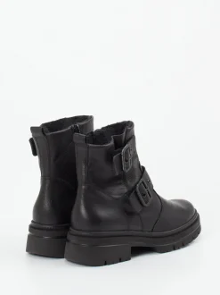 Waldläufer – Biker-Stiefelette aus Kalbleder schwarz