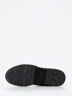 Waldläufer – Biker-Stiefelette aus Kalbleder schwarz