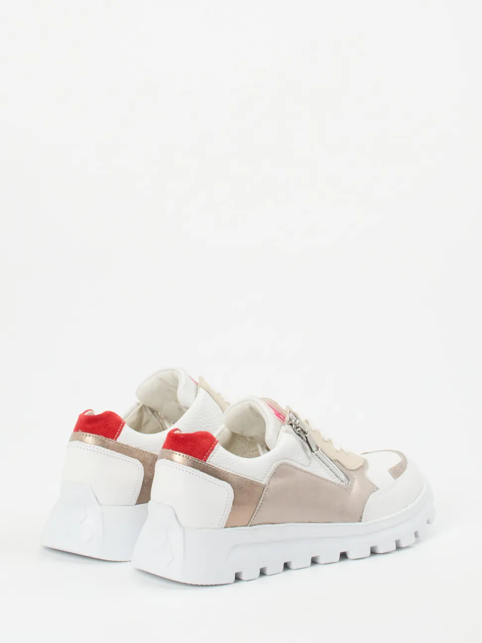 Waldläufer – Chunky Sneaker aus Kalbleder Weiß