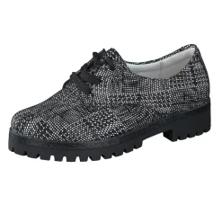 Waldläufer – Derby-Schnürschuh aus Lackleder schwarz