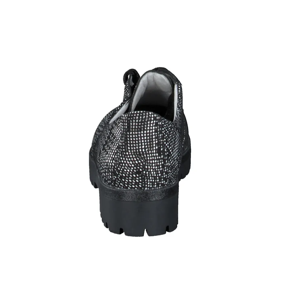 Waldläufer – Derby-Schnürschuh aus Lackleder schwarz