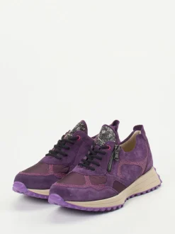 Waldläufer – Freizeitsneaker aus Veloursleder violett