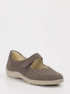 Waldläufer – Klettslipper aus Leder in Taupe