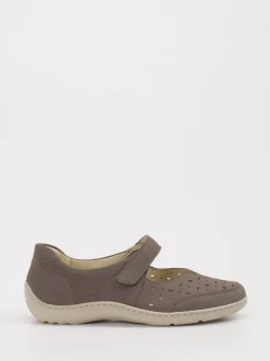 Waldläufer – Klettslipper aus Leder in Taupe
