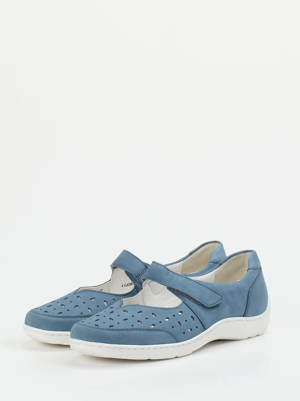 Waldläufer – Klettslipper aus Nubukleder jeansblau
