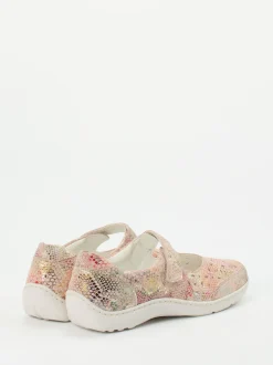 Waldläufer – Klettslipper aus geprägtem Leder multicolor